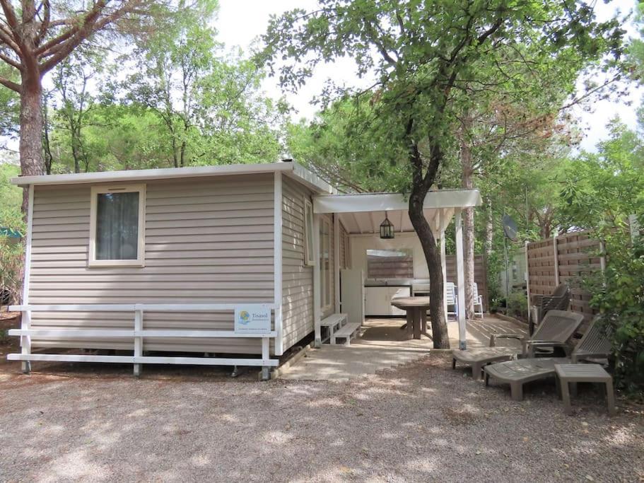 Mobile Home 6-Pers Camping Lei Suves-Cotes D'Azur-Including Airco Roquebrune-sur Argens Zewnętrze zdjęcie