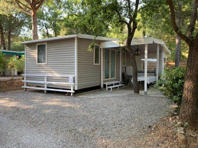 Mobile Home 6-Pers Camping Lei Suves-Cotes D'Azur-Including Airco Roquebrune-sur Argens Zewnętrze zdjęcie