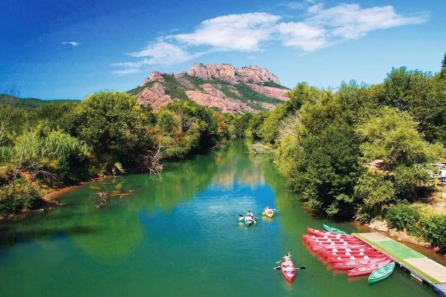 Mobile Home 6-Pers Camping Lei Suves-Cotes D'Azur-Including Airco Roquebrune-sur Argens Zewnętrze zdjęcie